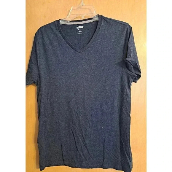 Old Navy Men's M Medium Tee Shirt Blue Soft Washed Short Sleeve V Neck - Picture 3 of 6